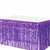 Purple Foil Fringe Table Skirt
