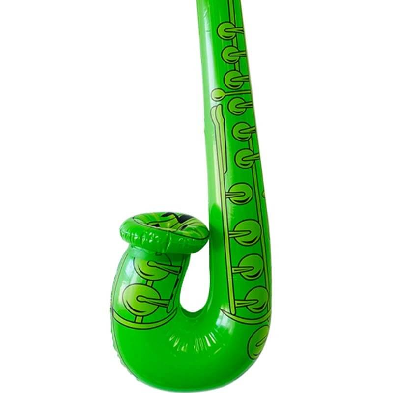 PVC Inflatable Saxophone Musical Rock Instrument - Green