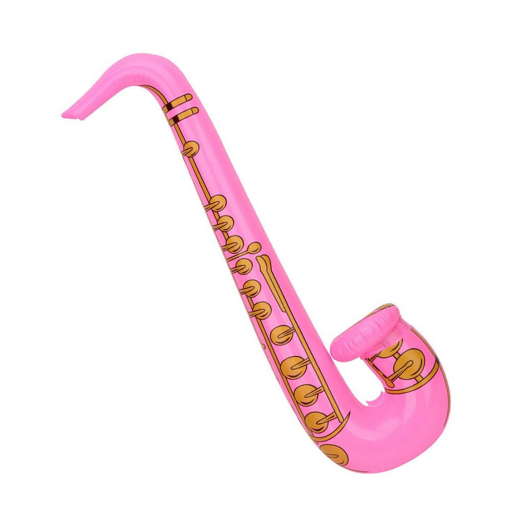 PVC Inflatable Saxophone Musical Rock Instrument - Pink