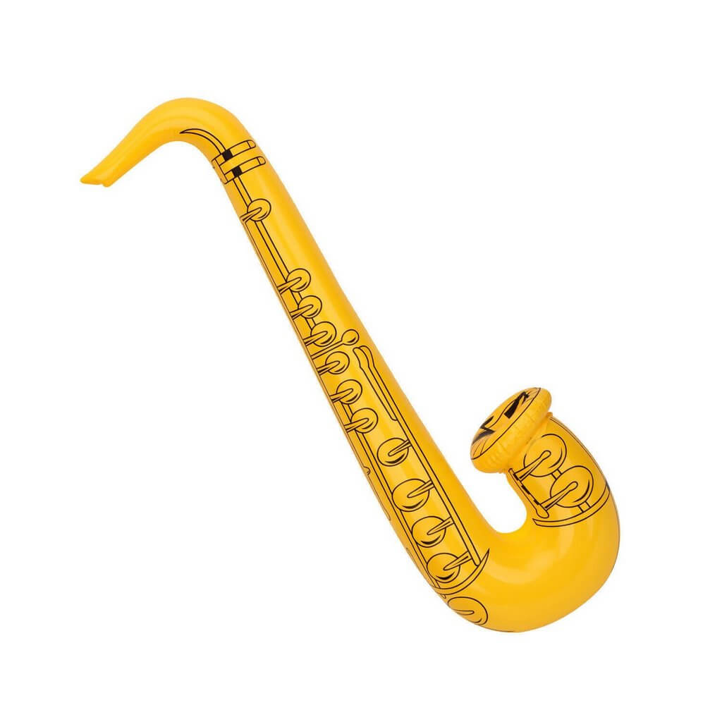 PVC Inflatable Saxophone Musical Rock Instrument - Yellow