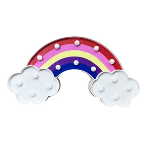 Kids rainbow night light warm glow