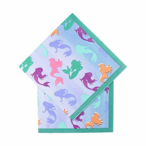 Mermaid Paper Lunch Napkins 20 Pack