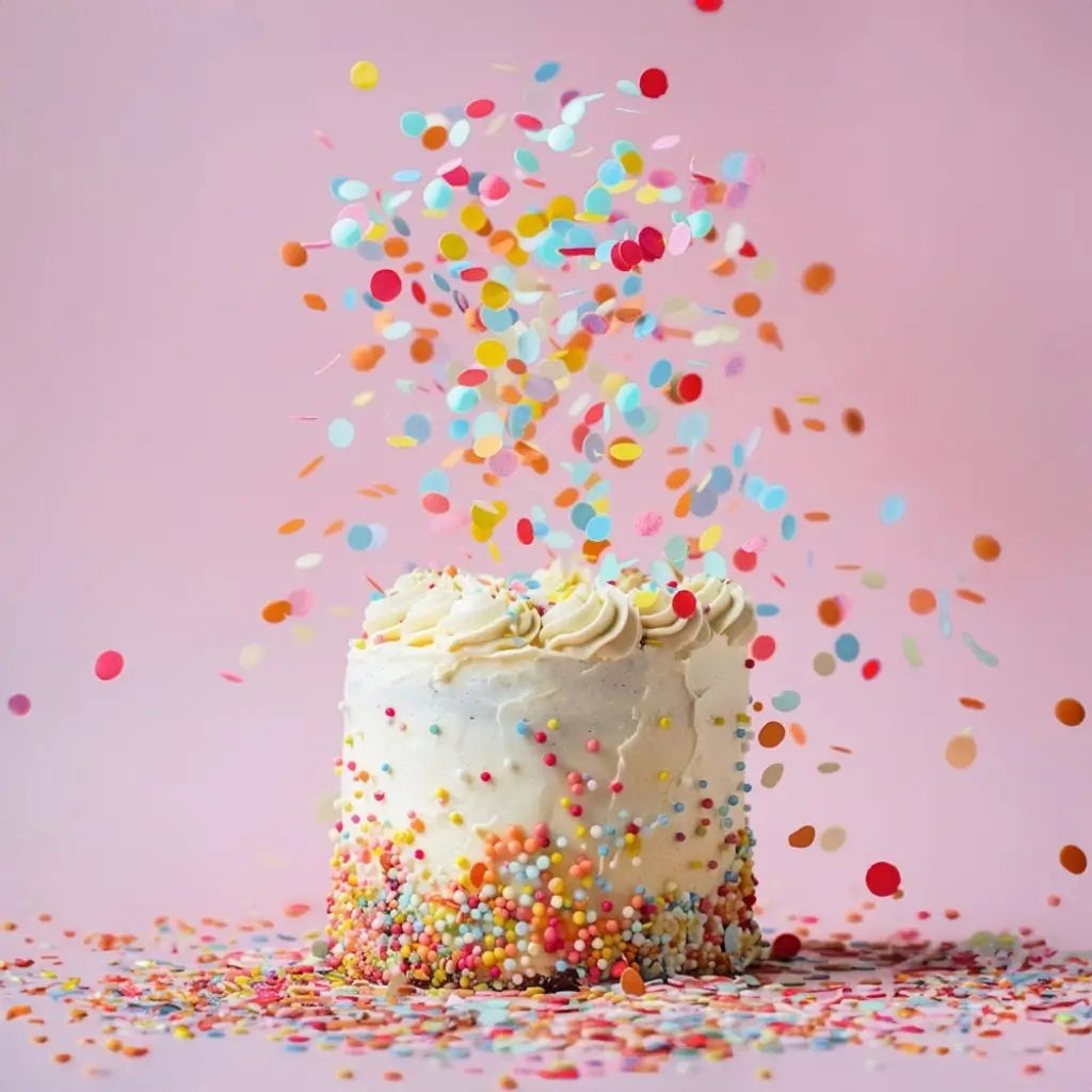 rainbow wafer confetti sprinkles for cupcakes