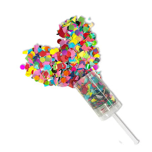 Rainbow Confetti Push Pops 6pk
