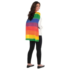 Rainbow Striped Cape
