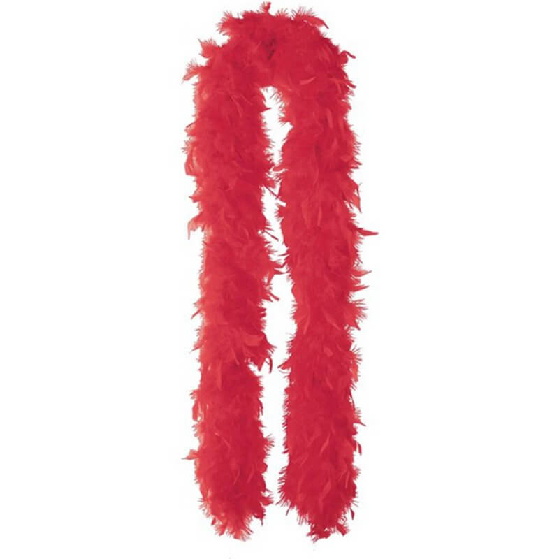 Real Feather Boa - Red