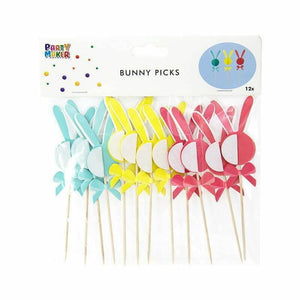 Bunny Rabbit Honeycomb Cupcake Picks 12 Pack