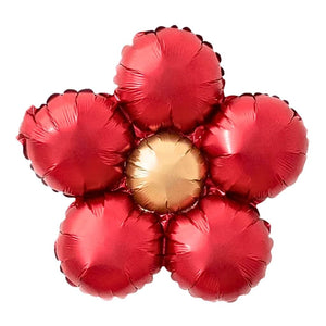 Retro Five-Petal Daisy Flower Foil Balloon