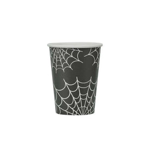 Halloween cobweb drink cups for spooky parties