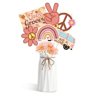 Retro Two Groovy Photo Props