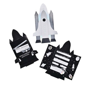 Blast Off Space Party Invitations Pack of 10