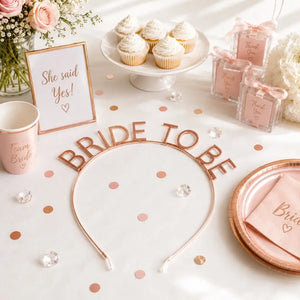 Rose Gold 'BRIDE TO BE' Metal Headband