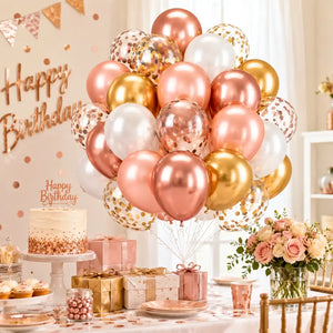 Rose gold balloon bouquet kit