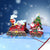 Christmas Santa Train 3D Pop Up Card