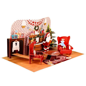 Singing Santa Merry Christmas Medley with His Best Friends – Dog & Cat 3D Pop-Up Greeting Card