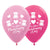 Sempertex 30cm On Your Christening Day Pink & Fuchsia Latex Balloons 6 Pack