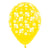 Bumble Bees & Flowers Yellow Latex Balloons 6pk