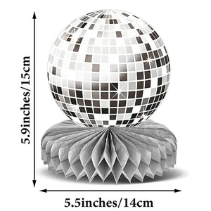 1970s party honeycomb centerpieces for disco birthday décor