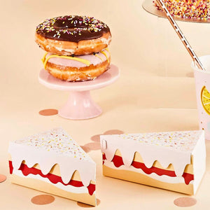 Slice of Cake mini favour boxes for parties