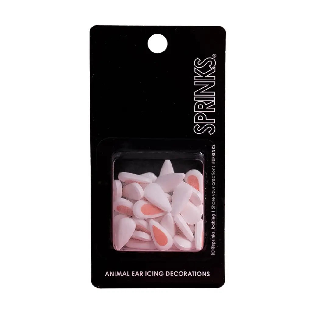 Edible animal ear decorations for baking