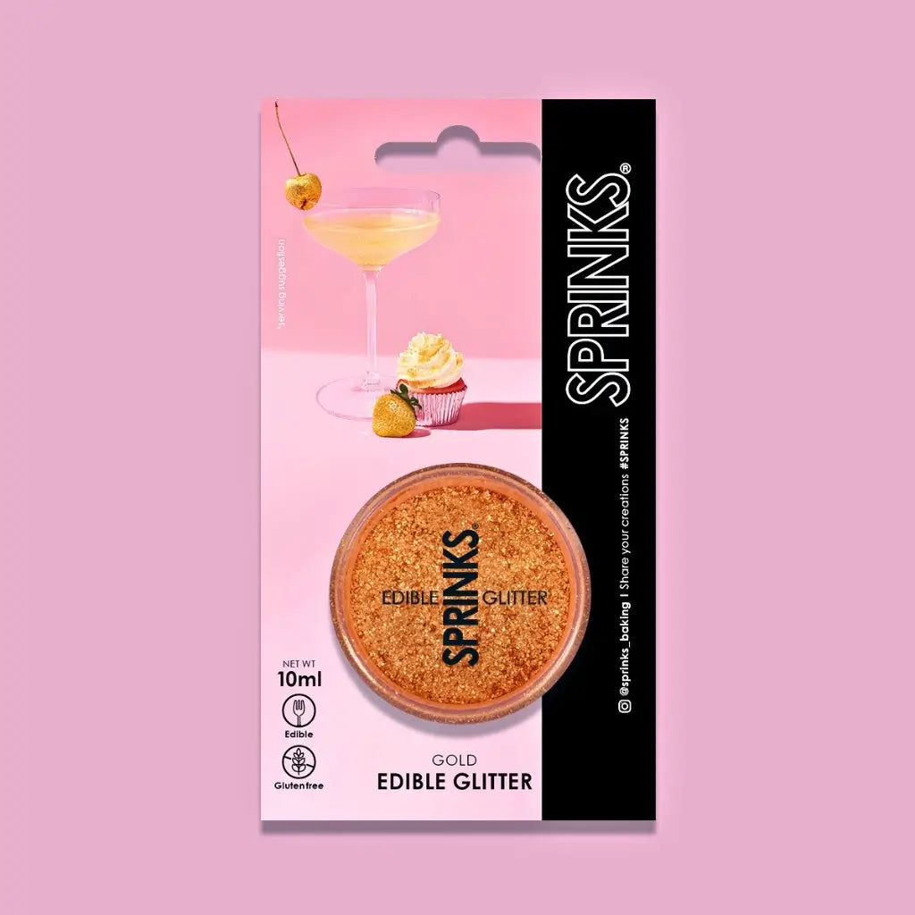 Sprinks Gold Edible Glitter 10ml