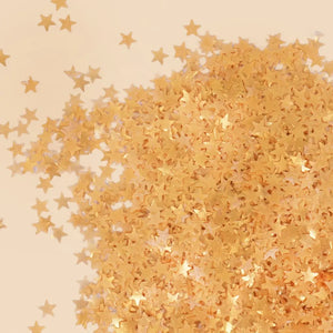 Edible glitter stars for party desserts