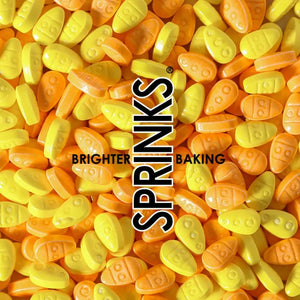 Easter egg shaped sprinkles for cupcakes and cookies