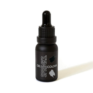 Deep black liquid gel food colouring bottle 15ml