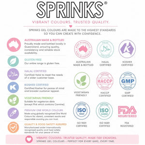 Sprinks gel colour dropper bottle instructions ingredients