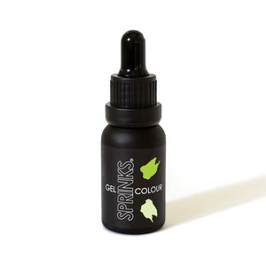Vibrant lime food colouring gel bottle