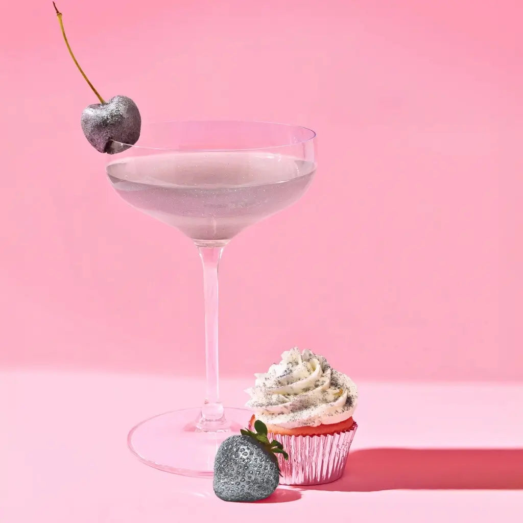 Silver Edible Glitter for Desserts and Cocktails