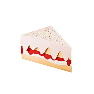 Cake-shaped treat boxes pack of ten
