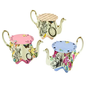 Talking Tables Truly Alice Teapot Cupcake Stands 6pk