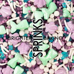 Mermaid tail and shell cake sprinkles mix