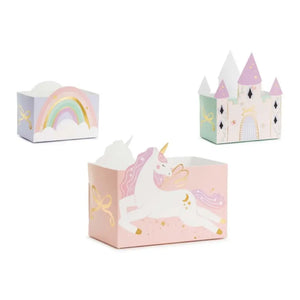 pastel Rainbow unicorn party treat boxes