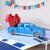 Vintage Blue Car With Love Heart Balloons 3D Pop Up Greeting Card