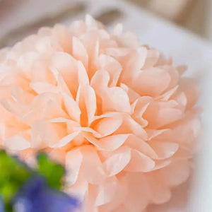 Vintage Peach Tissue Paper Pom Pom