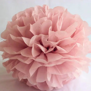 Vintage Rose Tissue Paper Pom Pom