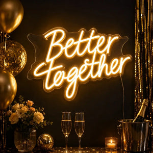 Better Together LED wall light for home décor and special celebrations.