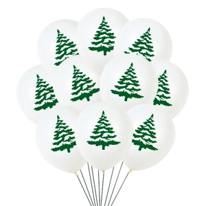 12 inch Christmas tree balloons for festive party décor