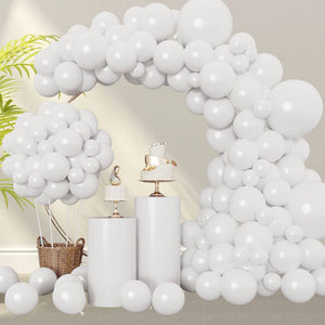 White Latex Balloon Garland 129pcs