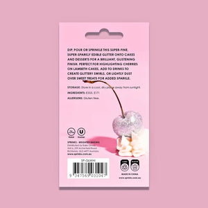Edible White Glitter for Cocktails and Desserts
