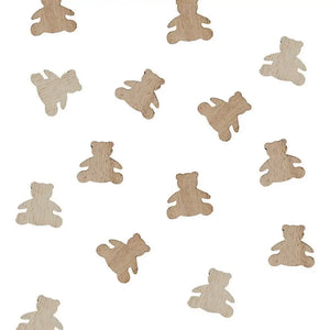 Wooden Teddy Bear Baby Shower Confetti table scatters