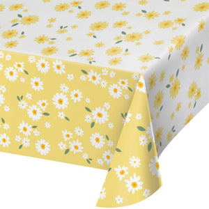 rectangular Sweet Daisy paper Tablecover