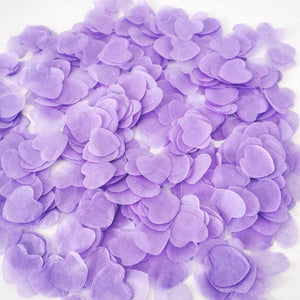 20g 1.5cm Heart Shaped Tissue Paper Confetti Table Scatters - Lilac