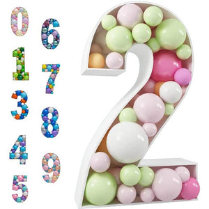 100cm Jumbo Balloon Mosaic Number Frame - Number 2