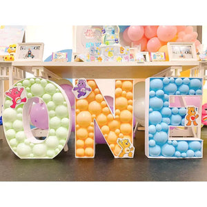 100cm Jumbo Balloon Mosaic Alphabet Letter Frame - Letter N