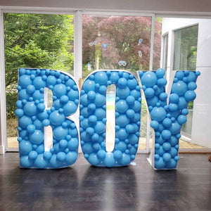 100cm Jumbo Balloon Mosaic Alphabet Letter Frame - Letter O