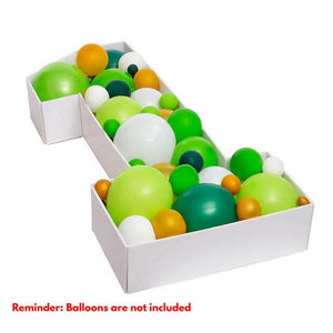 kids first birthday balloon mosaic number decoration box