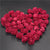 100pcs Artificial Foam Rose Flower Heads - Burgundy Red